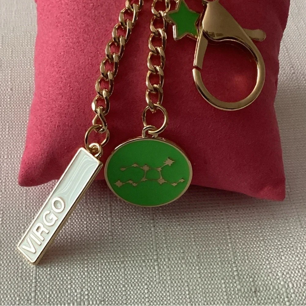 Gold Tone Zodiac Keychain - Picture 2 of 2
